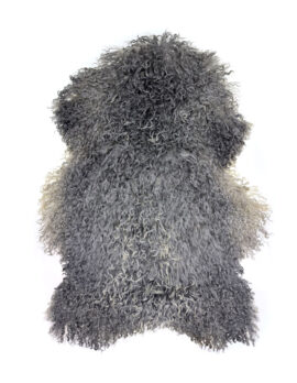 Grått Gotlands Fårskinn